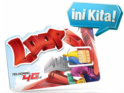 Kuota Telkomsel Kartu LOOP - 20 GB Zona C (1-12)